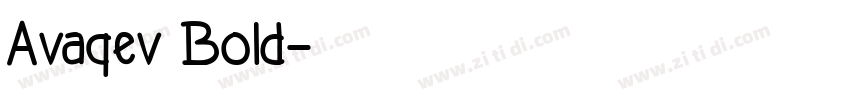 Avaqev Bold字体转换